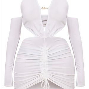 y2k ribbed bodycon dress🤍